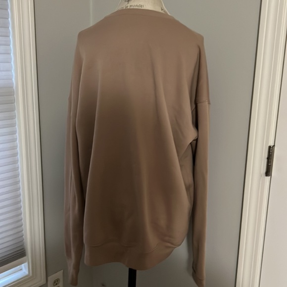 Sweatshirt Taupe Pullover “RAD MILANO” Crewneck Designer Inspired Fleece Lined - Picture 6 of 8